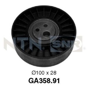 Galets d'accessoires tendeur - GA358.91 - SNR - Compatible avec véhicule Fiat, Lancia, Alfa Romeo