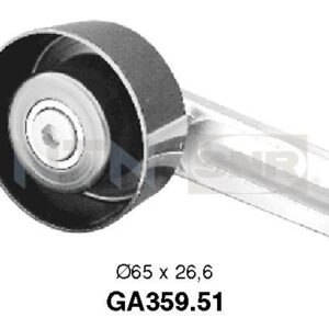 Galets d'accessoires tendeur - GA359.51 - SNR - Compatible avec véhicule Peugeot, Citroen