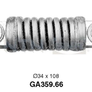 Galets d'accessoires tendeur - GA359.66 - SNR - Compatible avec véhicule Citroen, Peugeot, Lancia, Fiat