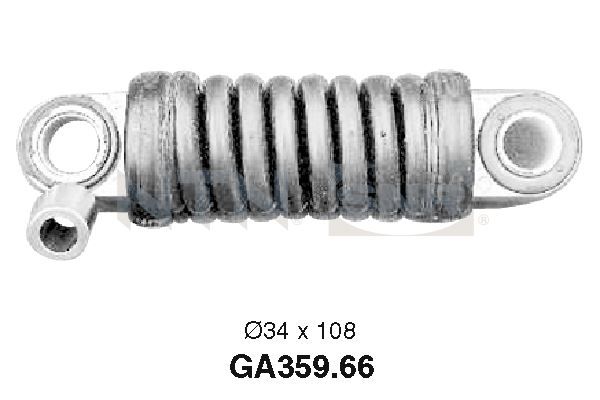 Galets d'accessoires tendeur - GA359.66 - SNR - Compatible avec véhicule Citroen, Peugeot, Lancia, Fiat