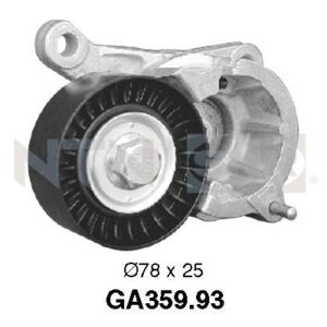 Galets d'accessoires tendeur - GA359.93 - SNR - Compatible avec véhicule Peugeot, Citroen, Lancia, Fiat