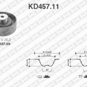 Kits de distribution - KD457.11 - SNR - Compatible avec véhicule Volkswagen