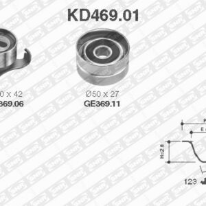 Kits de distribution - KD469.01 - SNR - Compatible avec véhicule Toyota