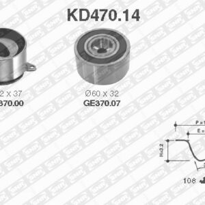 Kits de distribution - KD470.14 - SNR - Compatible avec véhicule Kia