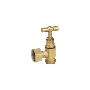 Robinet d'arrêt WC 12x17 équerre brut avec presse étoupe -  - 162941