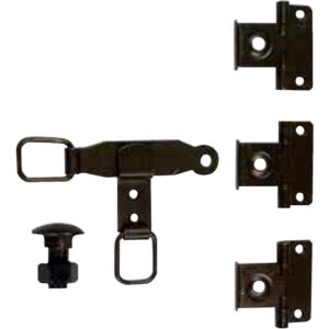 Sachet d'accessoires en acier phorétique noir pour Espagnolette plate - TORBEL - 596730