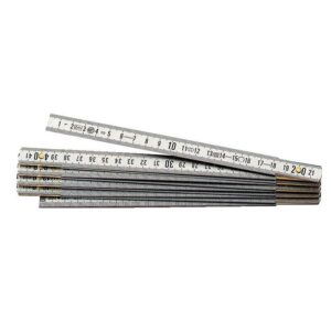 Mètre aluminium gravure profonde - 1m x 5branches - WILMART - 605830