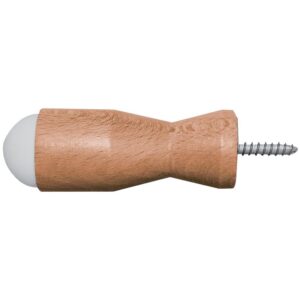 Butoir de plinthe en hêtre vernis diamètre 26 mm longueur 45 mm - CIVIC - 560414