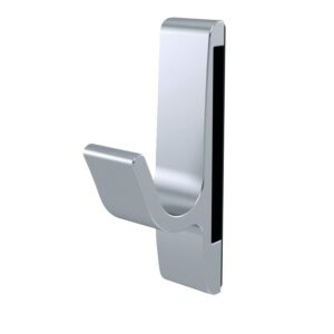 Patère magnétique 1 crochet - 85 x 20 mm - aluminium argent - HERMETA - 102503