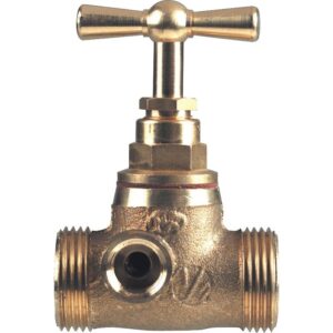 Robinet d'arrêt laiton M/M sans épaulement avec purge 20x27 - GRK - 750037