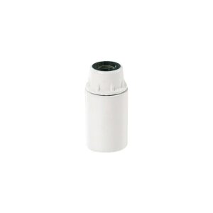 Douille E14 plastique lisse blanche M10 - LEBENOID - 367515