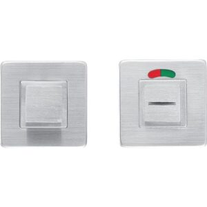 Rosace double carrée en inox condamnation avec voyant Boëdic - LEGALLAIS - 350064