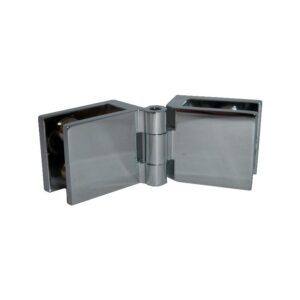 Charnière miroir verre/verre - laiton chromé 25 x 29 mm - la paire - MOD - 663810