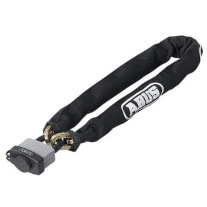 Chaîne acier gainage textile et cadenas anticorrosion - longueur 900 mm - ABUS - 148920