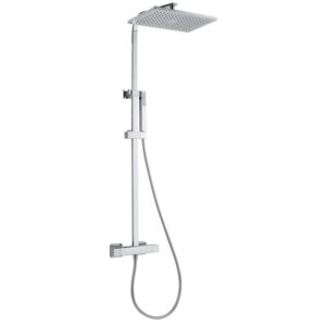 Colonne de douche thermostatique Gavrinis Carré chromée - LEGALLAIS - 583626