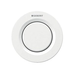 Bouton-poussoir de déclenchement pneumatique à distance type 01 pour rinçage 1 touche à encastrer Blanc Alpin - GEBERIT - 630043