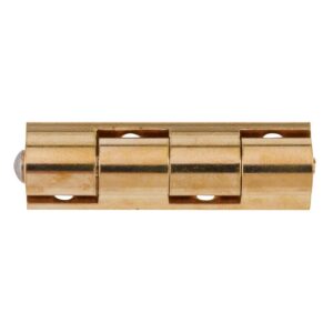 Charnières universelles à pans - noeuds ronds - laiton poli - hauteur 40 mm - BROS - 668948