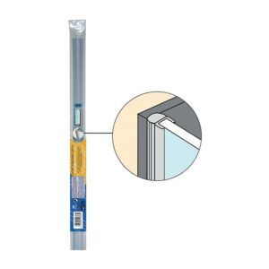 Baguette-joint PVC transparent pour côté de portes de douche ép. 5 à 8 mm - longueur 2 m - GEB - 611059