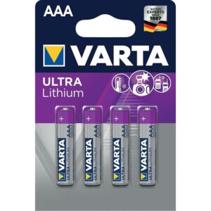 Pile Varta Lithium LR03/AAA 1,5V - lot de 4 piles - VARTA - 499976