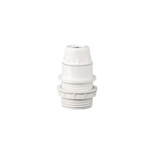 Douille E14 plastique 1/2 filetée + bague blanche M10 - LEBENOID - 367522