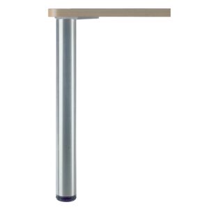 PIED GRANDE HAUTEUR Ø80X1100MM ASPECT INOX BROSSE - CAMAR - 659015