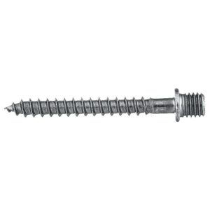 Pattes à vis filet bois acier zingué, diamètre 7 mm, longueur 70 mm, boîte de 100 pièces - FISCHER - 475945