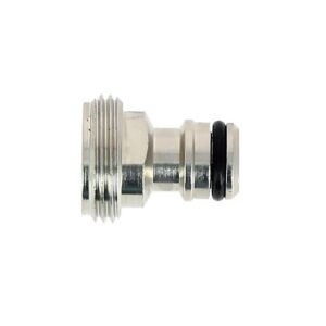 Adaptateur mâle laiton nickelé pour nez de robinet filetage 20x27 avec raccord rapide mâle - FAUQUET - 518925