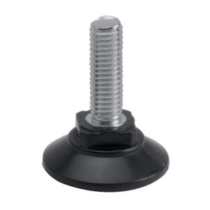VERIN FIXE Diamètre 30 mm M10 Longueur 25 mm NOIR - PERGA - 485304