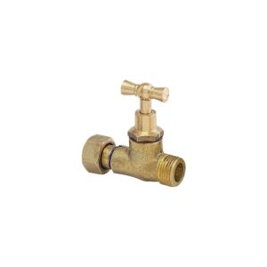 Robinet d'arrêt droit brut avec presse étoupe 12x17 - - 741138