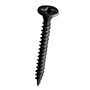 Vis plaque de plâtre tête trompette Phillips acier phosphaté noir - Ouessant II, Ø 3,5 mm, longueur 25 mm, boîte de 5 - LEGALLAIS - 464108
