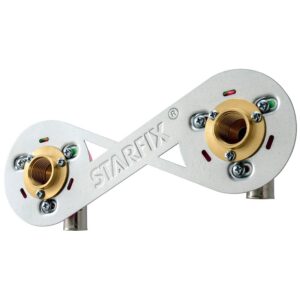 Kit de fixation pour cloison STARFIX robinetterie entraxe 150 à sertir diamètre 16 - ANQUIER - 494222