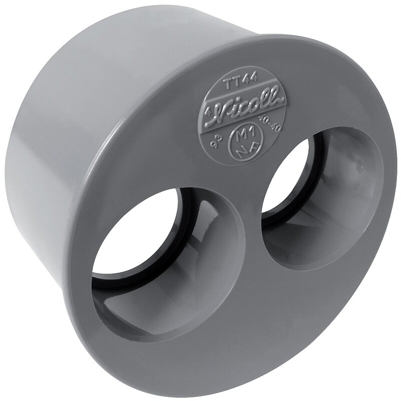 Tampon de réduction PVC M diamètre 93,6/40/40 TT44 - NICOLL - 716197