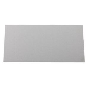 Plaque rectangulaire adhésive en inox, fintion satinée - - 100927