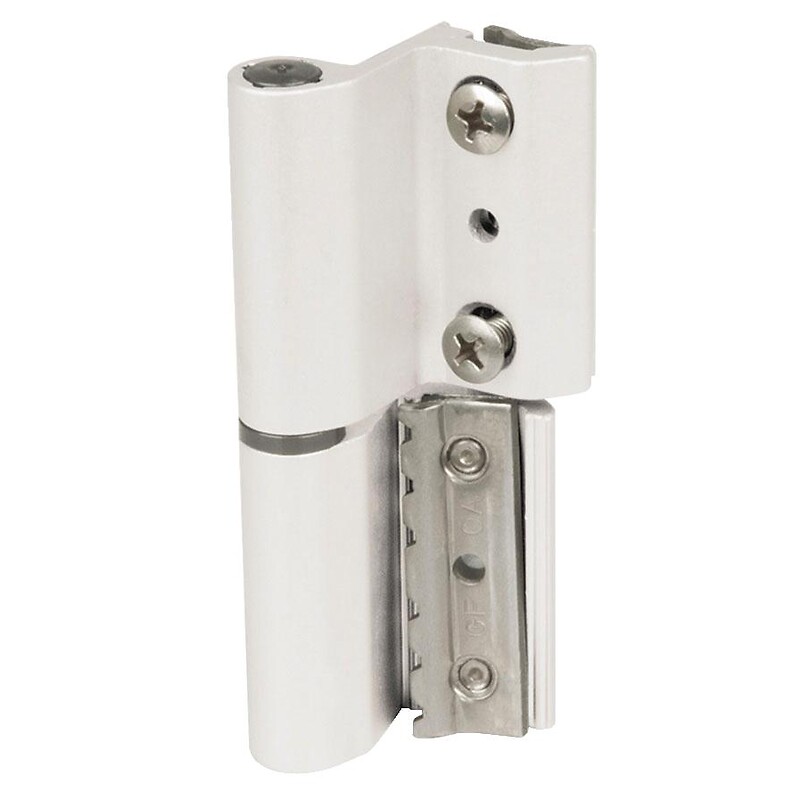 Paumelle à clamer 2 lames type Grip+ paumelle OF rainure européenne gauche (poignée à droite) noir anodisé ral 9005 - FAPIM - 595904 – Image 2
