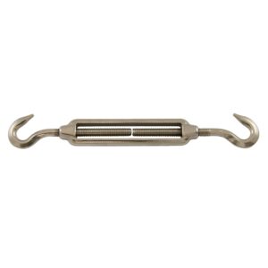 Tendeurs à 2 crochets inox 316 filetage M6 CMU 60kg longueur 160/228mm ouverture crochet 10mm - PRAMAC - 699070