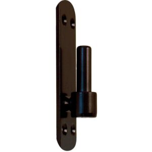 Gond sur platine arrondie Ø14 mm en acier phorétique noir - TORBEL - 642769