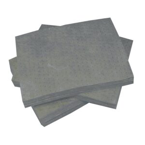 Feuilles absorbantes universelles PIG® en polypropylène pour huiles, eau, solvants, carton de 100 feuilles -  - 112142