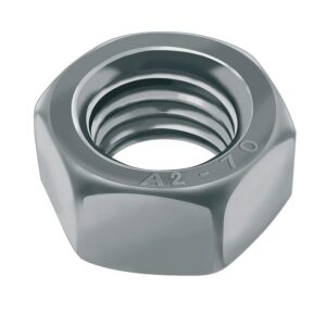 Écrous hexagonaux Hu inox A4, diamètre 10 mm, boîte de 100 écrous - ACTON - 404264
