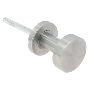 Bouton de tirage Inox sur rosace Ø 53 Boëdic avec carré tournant - LEGALLAIS - 510574