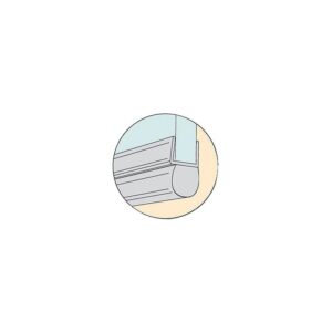 Joint bas de porte de douche tubulaire 1 m Ø 5-8 mm - GEB - 455190