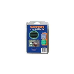 Agrafes grillage Omega 20, finition galvanisé vert, boîte de 1000 pièces - EDMA - 658651