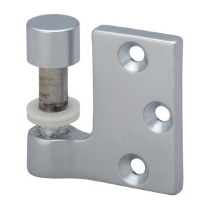 Fiche à entailler pour menuiserie bois fintion chromé velours - boîte de deux pièces - MÉTALUX - 447084