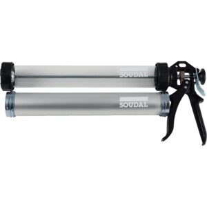 Pistolet pour poches inférieures ou égales à 600ml, fourni avec deux tubes inox et transparent - SOUDAL - 625255