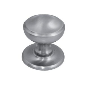 Bouton fixe de centre de porte laiton finition nickel mat - CADAP - 483680
