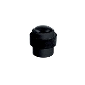 Butoir de porte polymère Civilor Ø 36 x Ht 38 mm avec vis et cheville noir bague noire - CIVIC - 270699