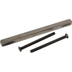 Tige carrée fendue de 7 mm et 2 vis de fixation - - 640781