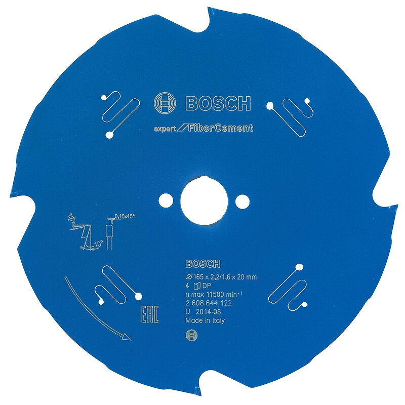 Lame de scie circulaire diamant Expert diamètre 210 mm, alésage 30 mm, épaisseur 2,2 mm - BOSCH - 620859