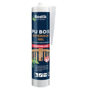 Colle polyuréthane bois extérieur gel en cartouche de 310 ml - BOSTIK - 688870