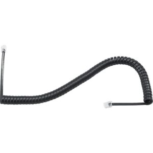 Cordon téléphonique combiné extensible Noir RJ9-RJ9 - LEBENOID - 359570