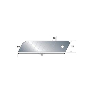 Lames de rechange 22 mm - boîte de 10 pièces - TAJIMA - 654081